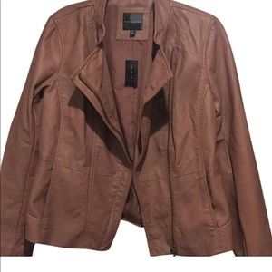 Mauve leather jacket